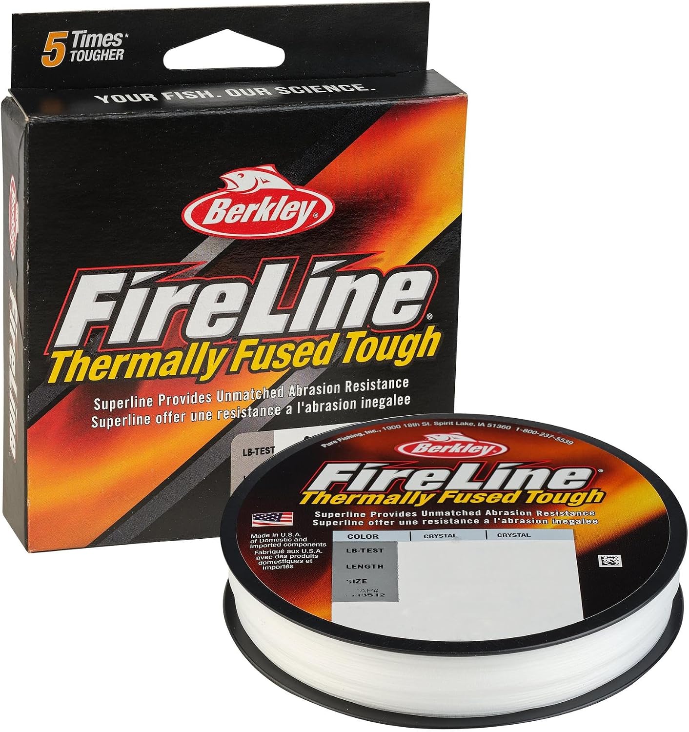 Berkley FireLine Fused Superline (6 lb, 125 yd, Crystal)