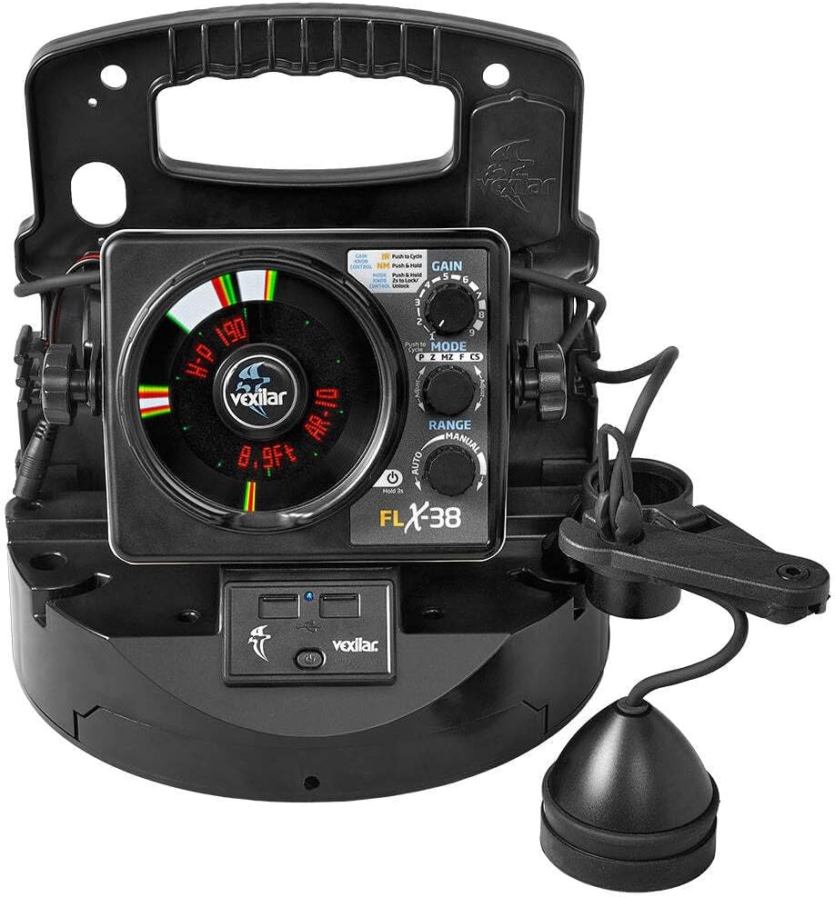 Vexilar FLX-38 Pro Pack Elite (Broad Band Ice-Ducer, Lithium)