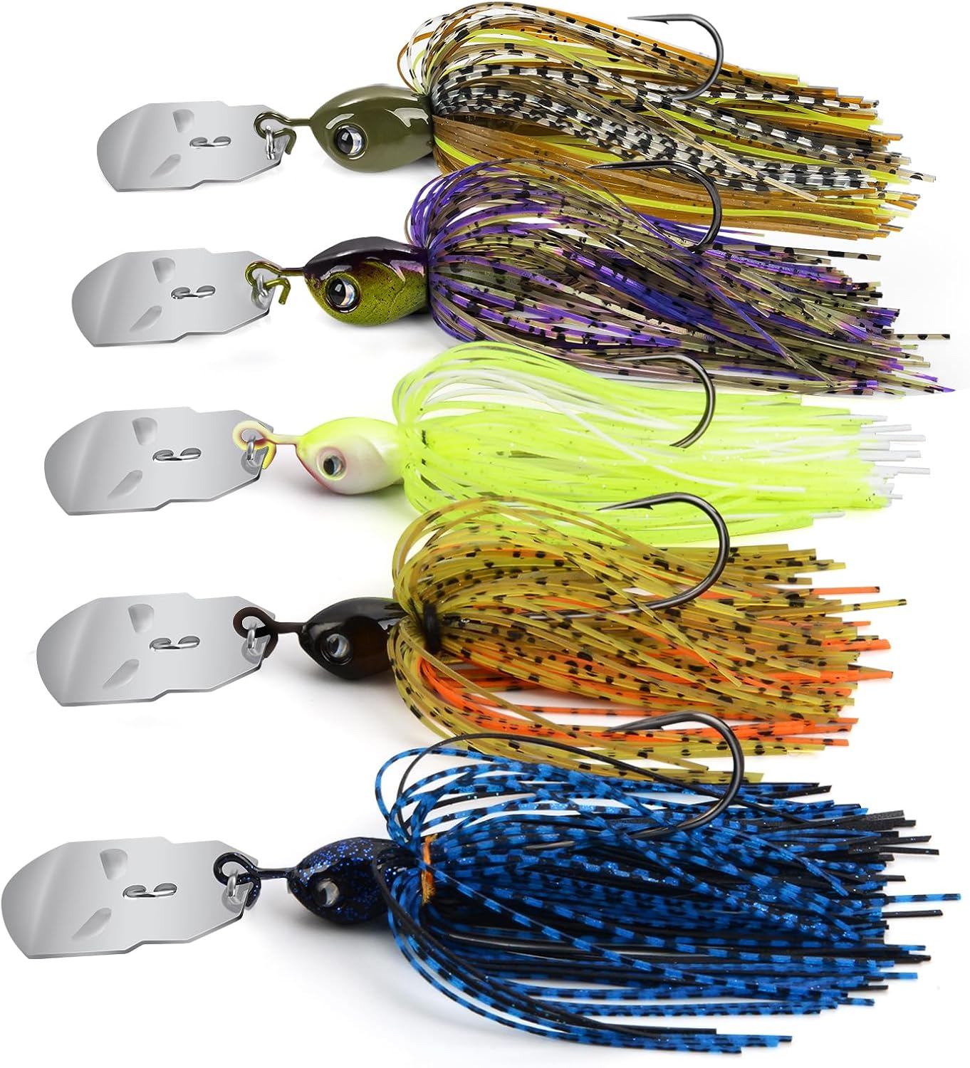 MadBite by KastKing Bladed Jig Kit (5-Piece, 3/8 oz)