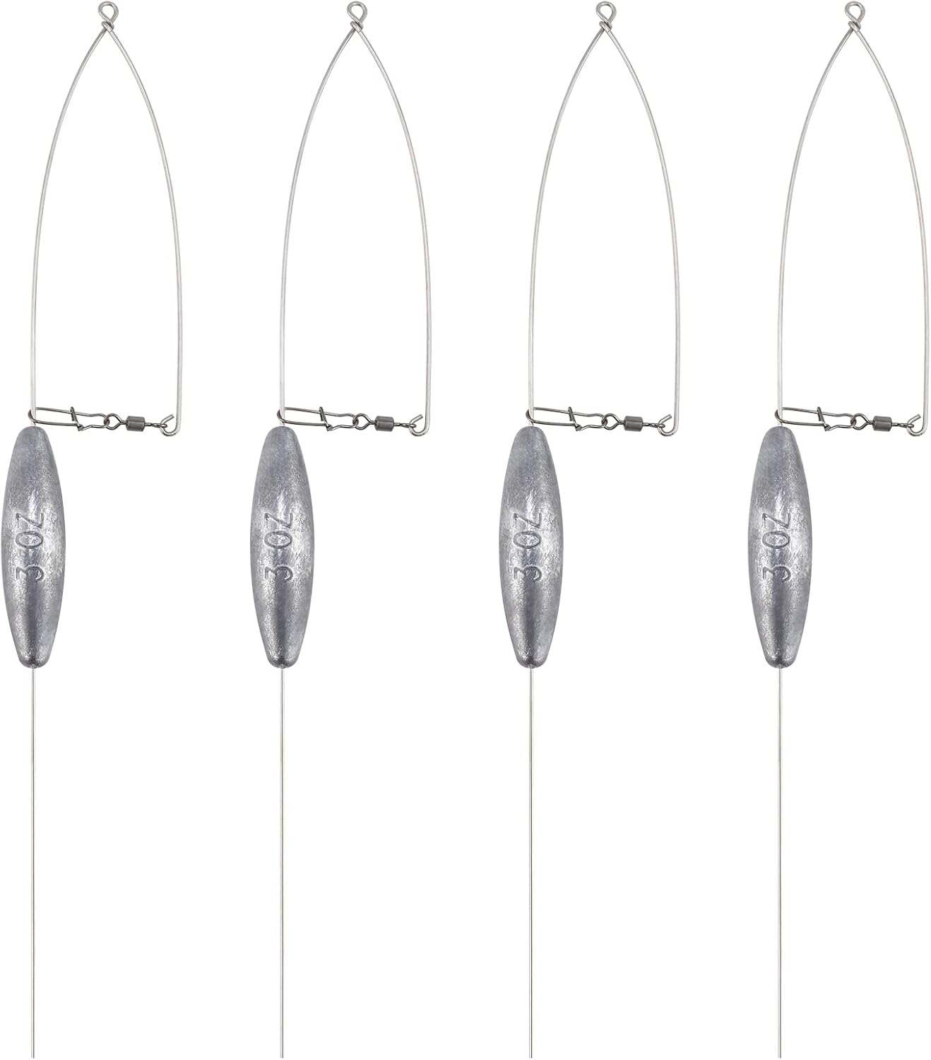 Dr.Fish Lead Bottom Bouncers (1/2, 1, 2 and 3 oz, 4-Pack)