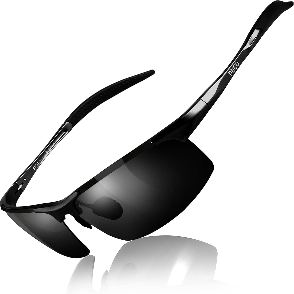 DUCO 8177s Mens Sports Polarized Sunglasses