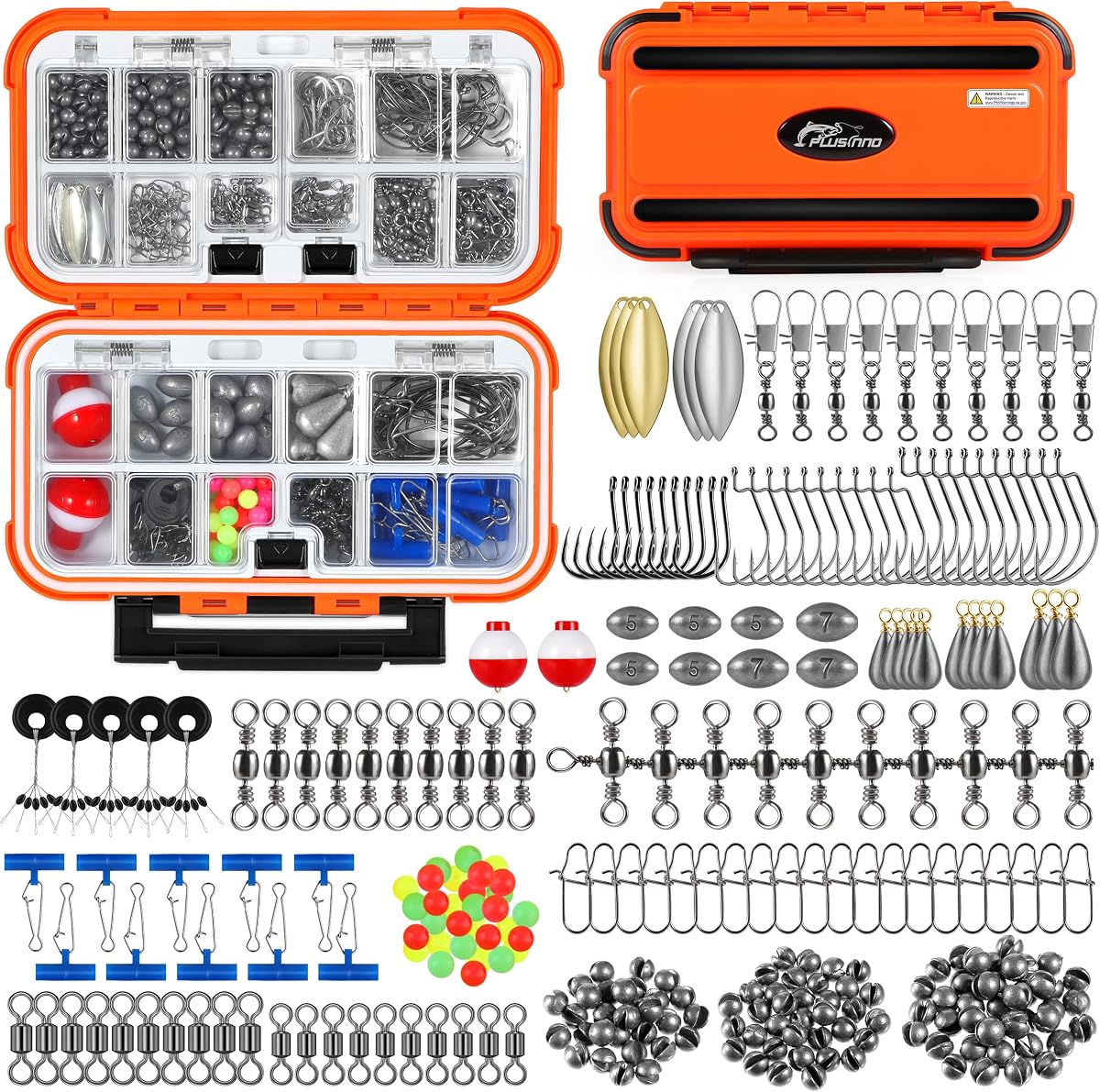 PLUSINNO 253/387pc Tackle Accessories Kit